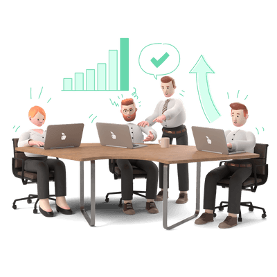 office workflow business graph analytics statistics teamwork team workspace